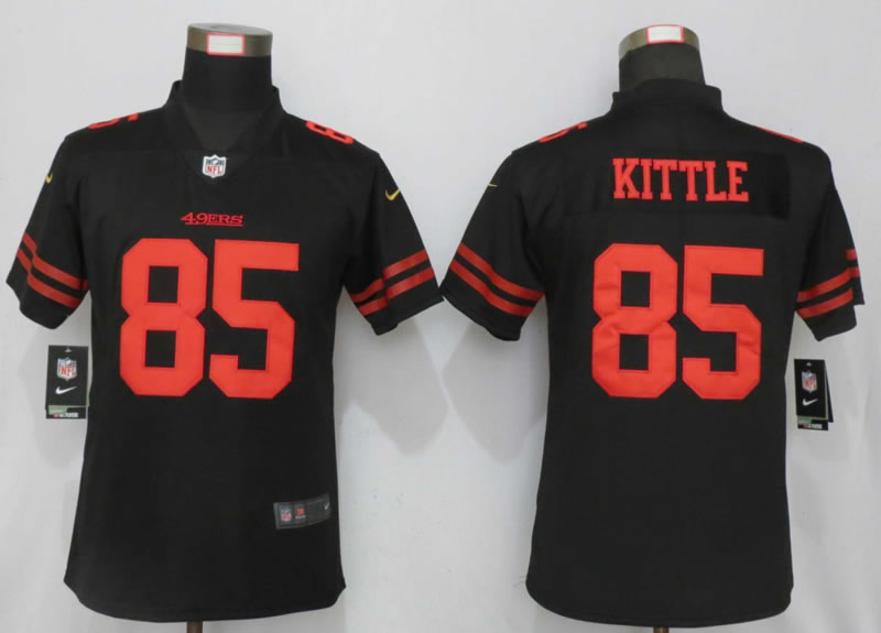 Women Nike San Francisco 49ers 85 Kittle Black Vapor Untouchable Limited Jersey,We sell and wholesale Women Nike San Francisco 49ers 85 Kittle Black Vapor Untouchable Limited Jersey on line form chian!
